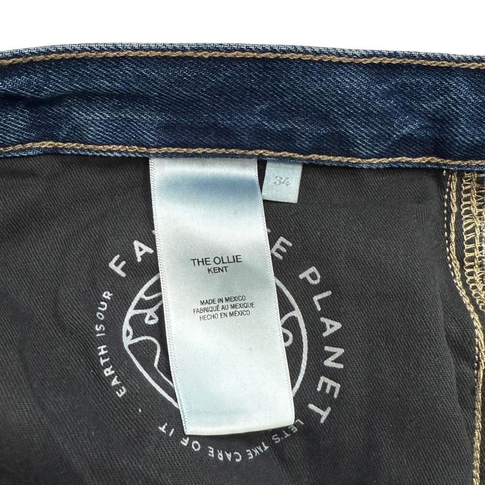 Favorite Daughter The Ollie Kent Baggie Wide Leg Jeans Size 34 Dark Denim NEW - Picture 7 of 8